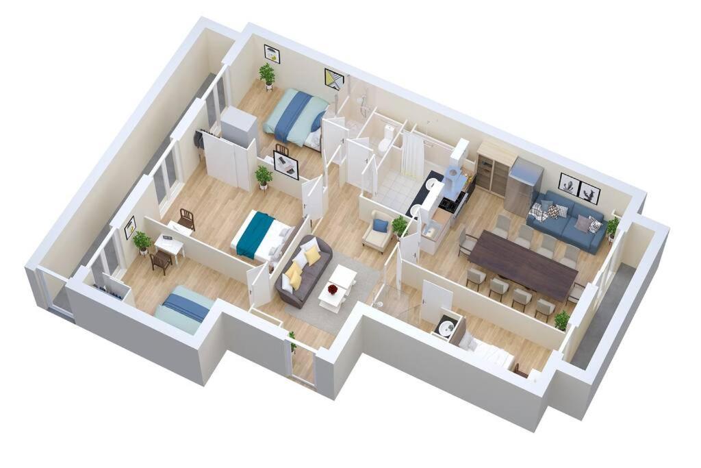 Climatise Gare Stcharles 4 Chambres Grand Balcon / Experience-Immo มาร์กเซย ภายนอก รูปภาพ
