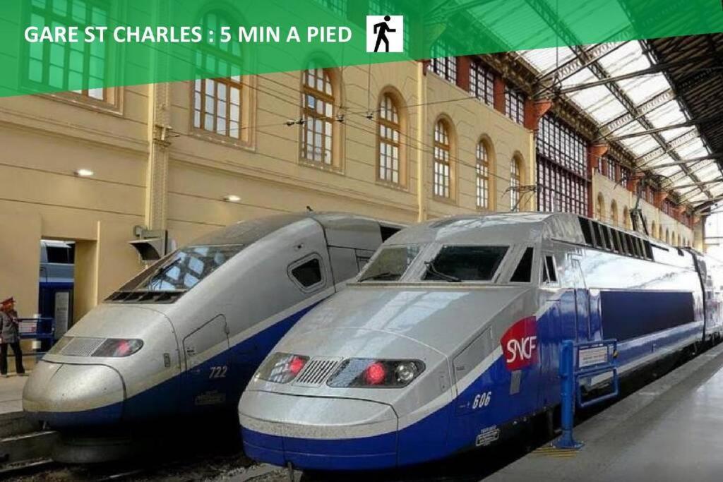 Climatise Gare Stcharles 4 Chambres Grand Balcon / Experience-Immo มาร์กเซย ภายนอก รูปภาพ